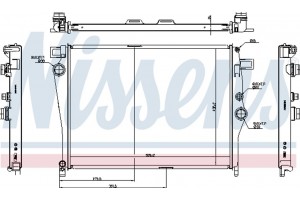 Nissens Ψυγείο, Ψύξη Κινητήρα - 627035