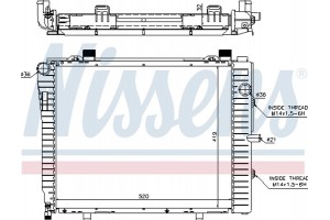 Nissens Ψυγείο, Ψύξη Κινητήρα - 62712A
