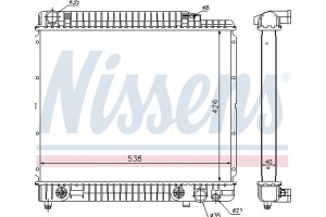 Nissens Ψυγείο, Ψύξη Κινητήρα - 62724A