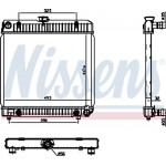 Nissens Ψυγείο, Ψύξη Κινητήρα - 62740