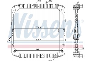 Nissens Ψυγείο, Ψύξη Κινητήρα - 62743