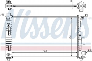 Nissens Ψυγείο, Ψύξη Κινητήρα - 62781A