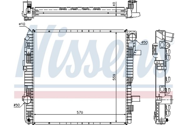 Nissens Ψυγείο, Ψύξη Κινητήρα - 62794A