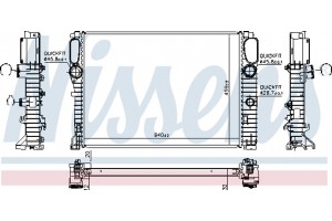 Nissens Ψυγείο, Ψύξη Κινητήρα - 62797A