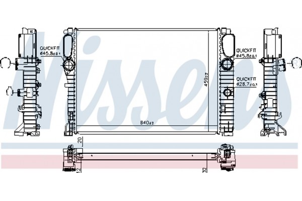 Nissens Ψυγείο, Ψύξη Κινητήρα - 62797A