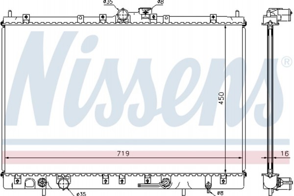Nissens Ψυγείο, Ψύξη Κινητήρα - 628031