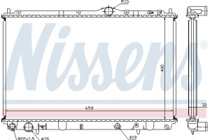 Nissens Ψυγείο, Ψύξη Κινητήρα - 62858A