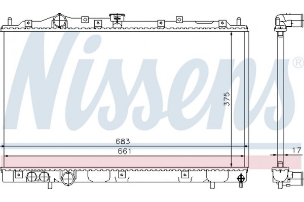 Nissens Ψυγείο, Ψύξη Κινητήρα - 628591