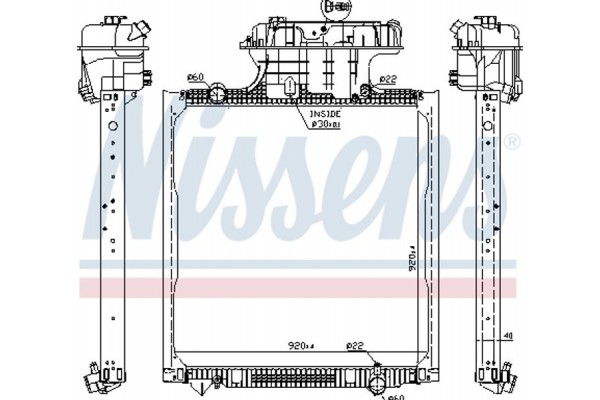 Nissens Ψυγείο, Ψύξη Κινητήρα - 62873