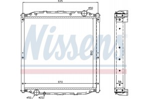 Nissens Ψυγείο, Ψύξη Κινητήρα - 62877A