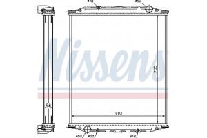 Nissens Ψυγείο, Ψύξη Κινητήρα - 628780