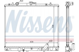 Nissens Ψυγείο, Ψύξη Κινητήρα - 62895A