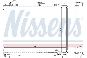 Nissens Ψυγείο, Ψύξη Κινητήρα - 628962