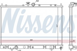 Nissens Ψυγείο, Ψύξη Κινητήρα - 628972