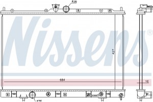 Nissens Ψυγείο, Ψύξη Κινητήρα - 628976