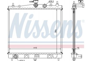Nissens Ψυγείο, Ψύξη Κινητήρα - 62902A