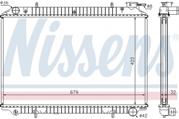Nissens Ψυγείο, Ψύξη Κινητήρα - 62921A