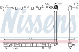 Nissens Ψυγείο, Ψύξη Κινητήρα - 62949