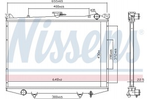 Nissens Ψυγείο, Ψύξη Κινητήρα - 62988