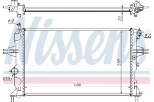 Nissens Ψυγείο, Ψύξη Κινητήρα - 630041