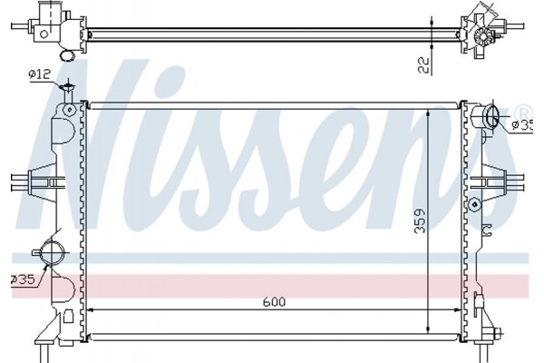 Nissens Ψυγείο, Ψύξη Κινητήρα - 630041