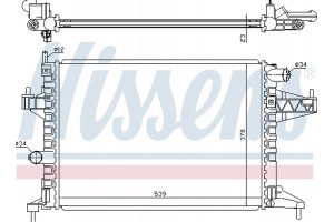 Nissens Ψυγείο, Ψύξη Κινητήρα - 63008