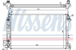 Nissens Ψυγείο, Ψύξη Κινητήρα - 63023A