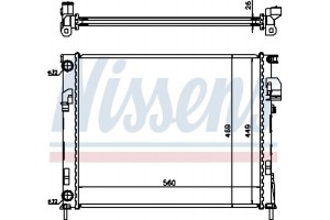 Nissens Ψυγείο, Ψύξη Κινητήρα - 63025A