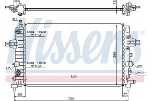 Nissens Ψυγείο, Ψύξη Κινητήρα - 630702