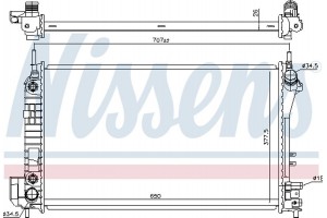 Nissens Ψυγείο, Ψύξη Κινητήρα - 630703