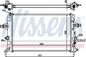 Nissens Ψυγείο, Ψύξη Κινητήρα - 630704