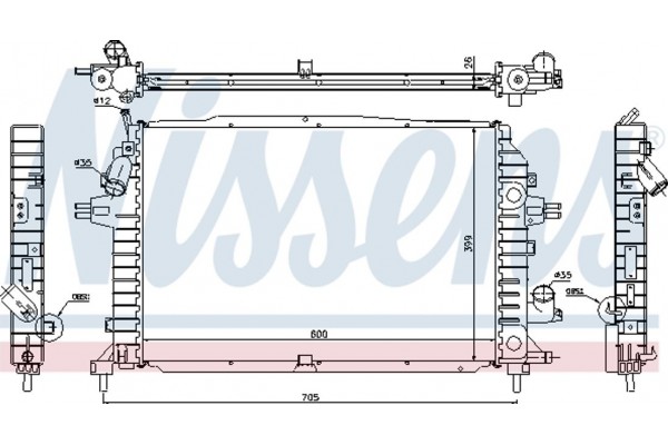 Nissens Ψυγείο, Ψύξη Κινητήρα - 630705