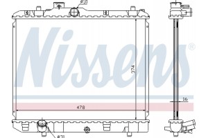 Nissens Ψυγείο, Ψύξη Κινητήρα - 630707