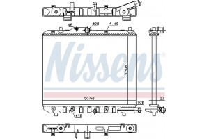 Nissens Ψυγείο, Ψύξη Κινητήρα - 630708