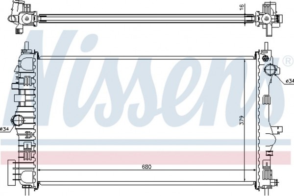 Nissens Ψυγείο, Ψύξη Κινητήρα - 630712