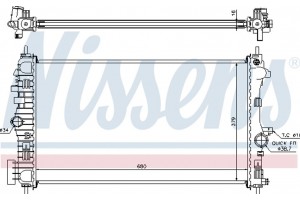 Nissens Ψυγείο, Ψύξη Κινητήρα - 630718