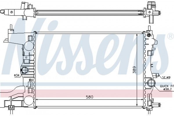 Nissens Ψυγείο, Ψύξη Κινητήρα - 630725