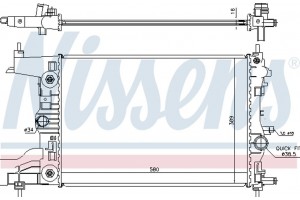 Nissens Ψυγείο, Ψύξη Κινητήρα - 630729