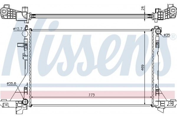 Nissens Ψυγείο, Ψύξη Κινητήρα - 630733