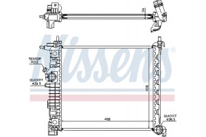 Nissens Ψυγείο, Ψύξη Κινητήρα - 630735