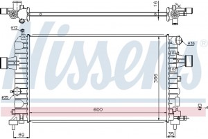 Nissens Ψυγείο, Ψύξη Κινητήρα - 630744