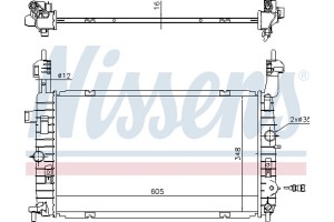 Nissens Ψυγείο, Ψύξη Κινητήρα - 630747