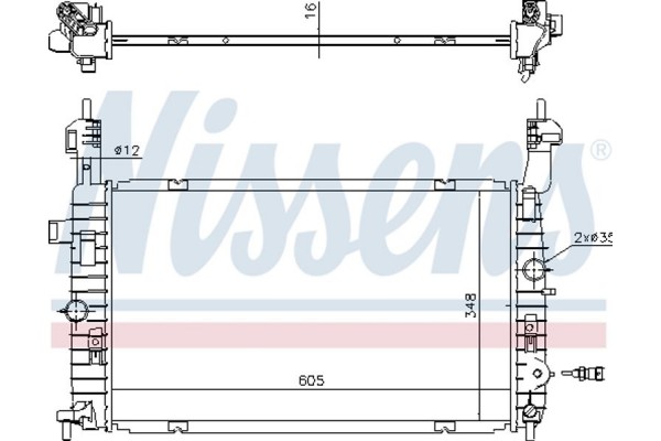 Nissens Ψυγείο, Ψύξη Κινητήρα - 630747