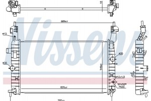 Nissens Ψυγείο, Ψύξη Κινητήρα - 630748