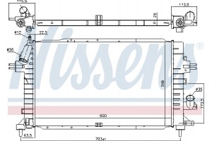 Nissens Ψυγείο, Ψύξη Κινητήρα - 630752