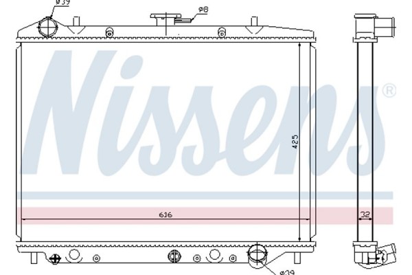 Nissens Ψυγείο, Ψύξη Κινητήρα - 630754