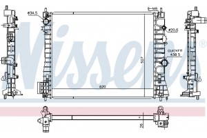 Nissens Ψυγείο, Ψύξη Κινητήρα - 630775