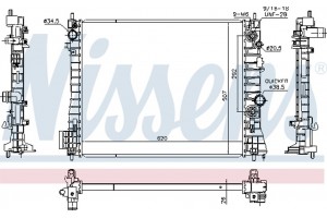 Nissens Ψυγείο, Ψύξη Κινητήρα - 630777