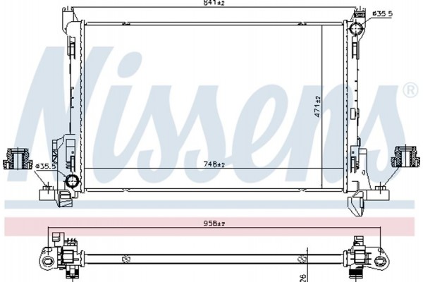 Nissens Ψυγείο, Ψύξη Κινητήρα - 630792