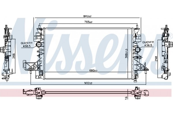 Nissens Ψυγείο, Ψύξη Κινητήρα - 630798